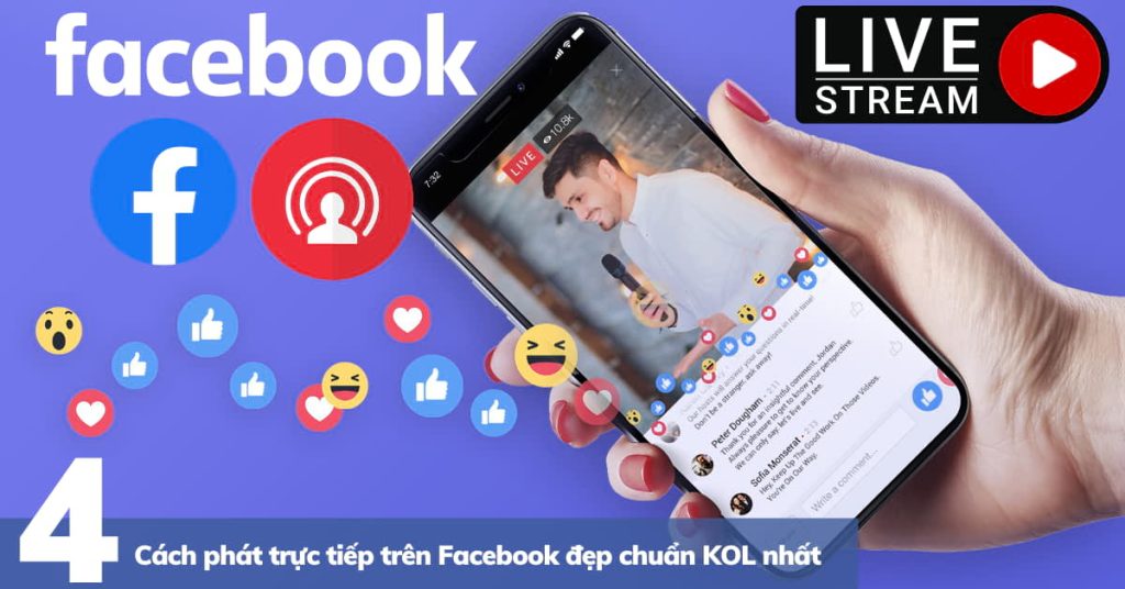 Ứng dụng livestream facebook đẹp trên Iphone